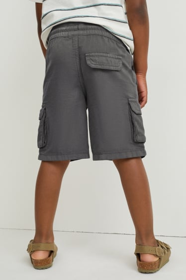 Nen/a - Pantalons curts cargo - gris