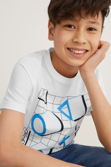 Nen/a - Paquet de 2 - PlayStation - samarreta de màniga curta - blanc