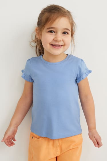 Kinderen - Set van 8 - T-shirt - fuchsiarood