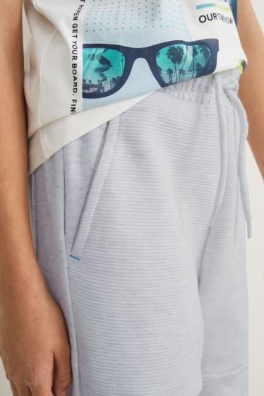 Nen - Pantalons curts de xandall - gris