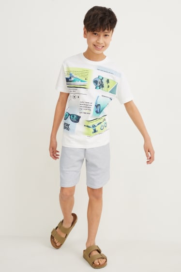 Enfants - Shorts en molleton - gris