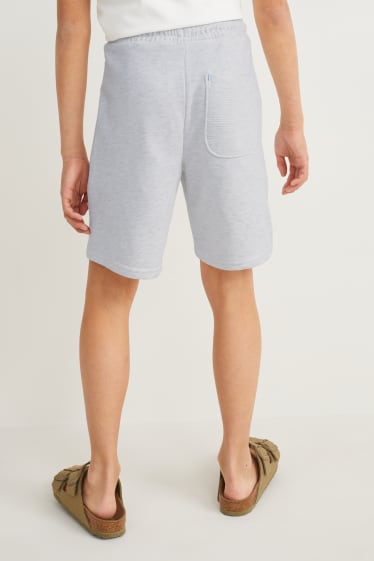 Nen/a - Pantalons curts de xandall - gris
