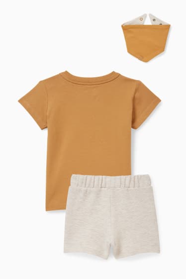 Babys - Winnie de Poeh - baby-outfit - 3-delig - lichtbruin