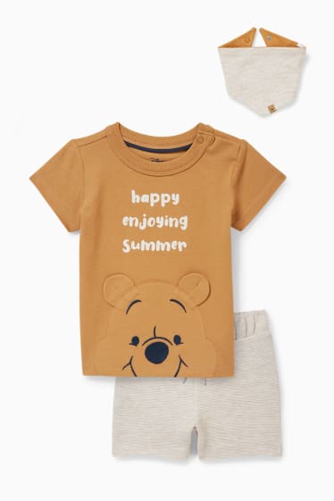 Babys - Winnie Puuh - Baby-Outfit - 3 teilig - hellbraun