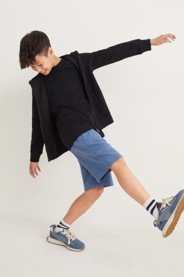 Kinderen - Sweatshort - blauw