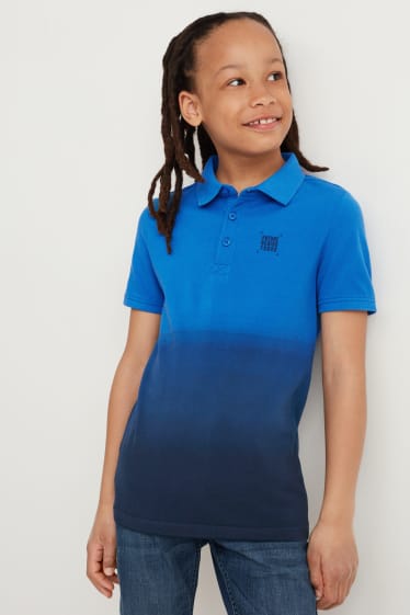 Kinder Buben - Poloshirt - dunkelblau