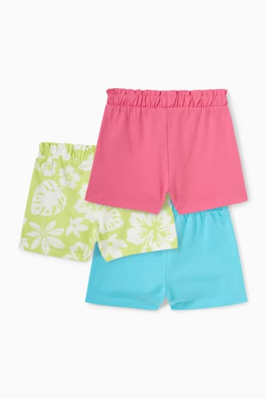 Kinderen - Set van 3 - shorts - lichtblauw