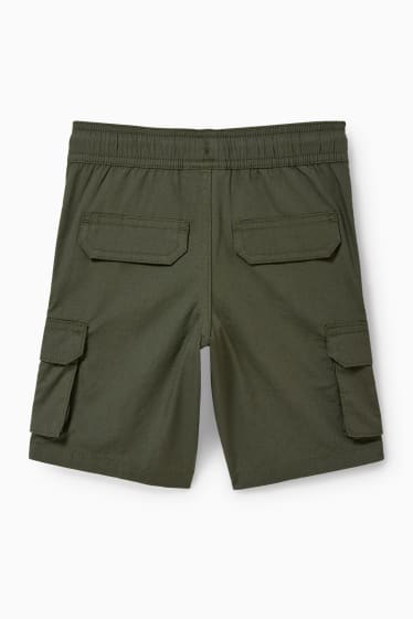 Enfants garçons - Short cargo - vert foncé