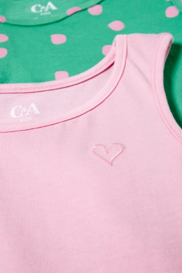Bambine - Confezione da 2 - vestito - verde chiaro