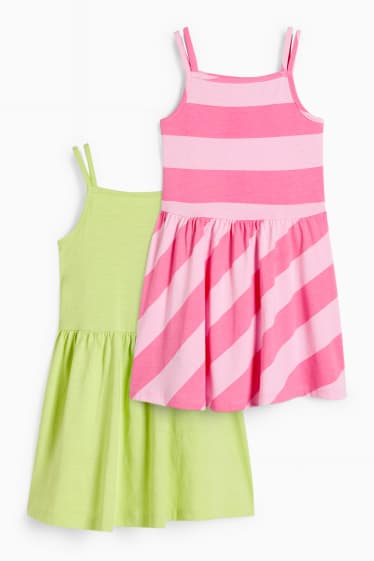 Bambine - Confezione da 2 - vestito - verde chiaro