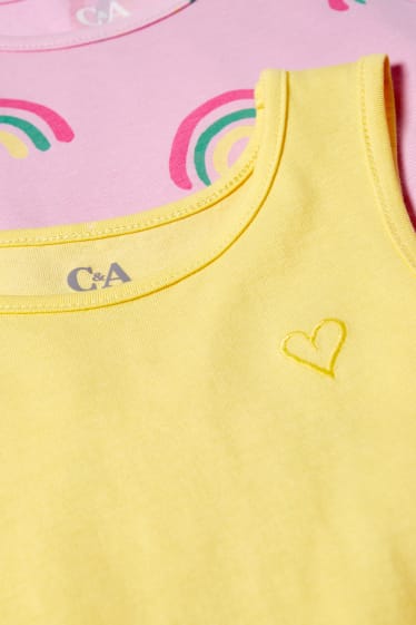 Bambine - Confezione da 2 - vestito - fucsia