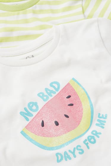 Bambine - Confezione da 2 - t-shirt - bianco