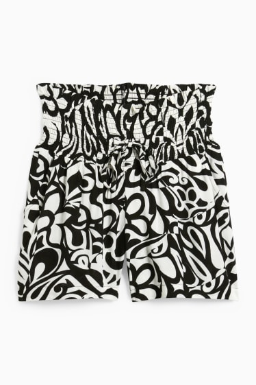 Donna - Shorts premaman - con motivi - nero / bianco
