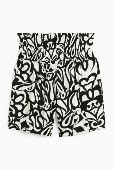 Mujer - Shorts premamá - estampados - negro / blanco