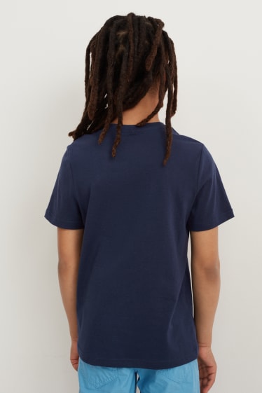 Kinder Jungen - Kurzarmshirt - dunkelblau