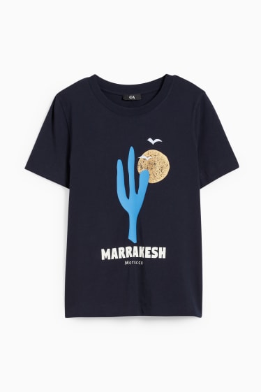Damen - T-Shirt - dunkelblau