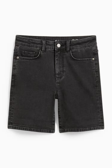 Mujer - Shorts vaqueros - mid waist - LYCRA® - vaqueros - gris oscuro