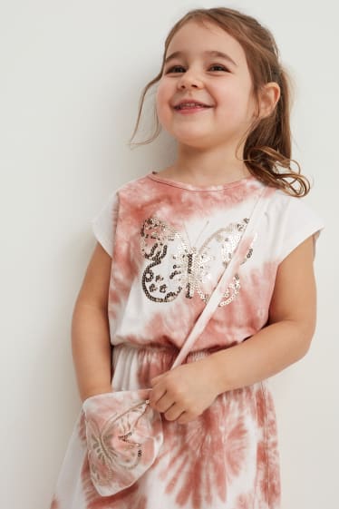 Children Girls - Set - dress and bag - 2 piece - cremewhite