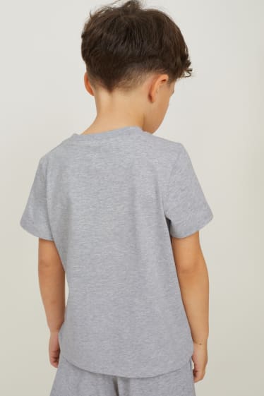 Children - Multipack of 5 - Marvel - 2 tops and 3 short sleeve T-shirts - light gray-melange