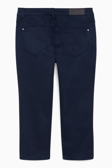 Donna - Pantaloni pinocchietto - vita alta - skinny fit - blu scuro