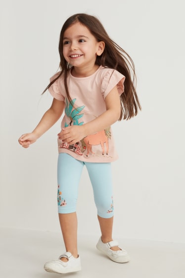 Children - Multipack of 2 - capri leggings - light blue