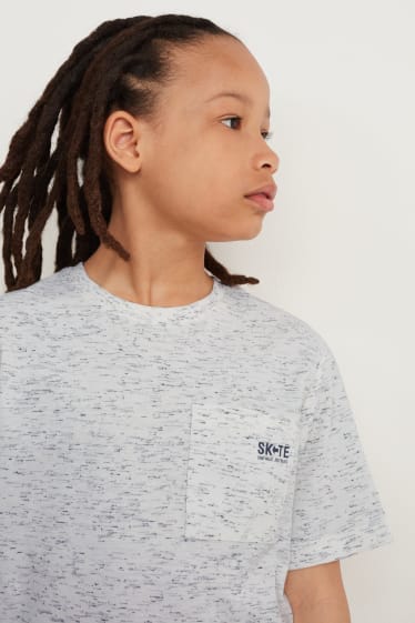 Bambini - Confezione da 4 - t-shirt - grigio melange