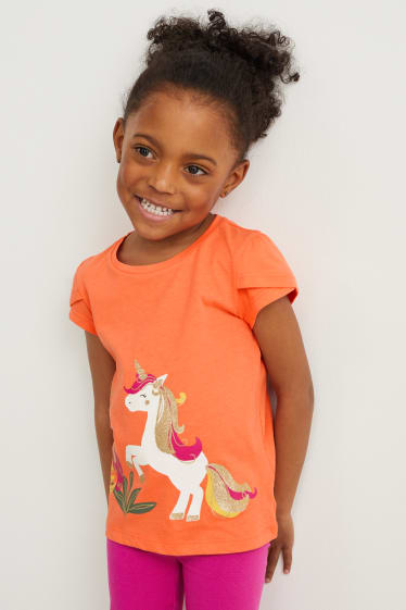 Enfants filles - Lot de 3 - T-shirts - blanc crème