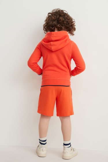 Nen - Conjunt - 4 samarretes de màniga curta, top, dessuadora oberta i 3 pantalons curts - blau fosc