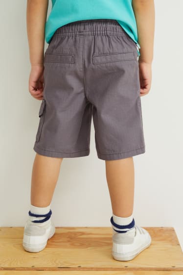 Children - Multipack of 2 - denim and cloth shorts - denim-light blue