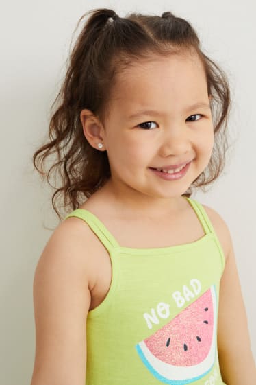 Bambine - Confezione da 2 - vestito - verde chiaro