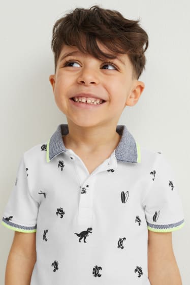 Nen - Polo - estampat - blanc