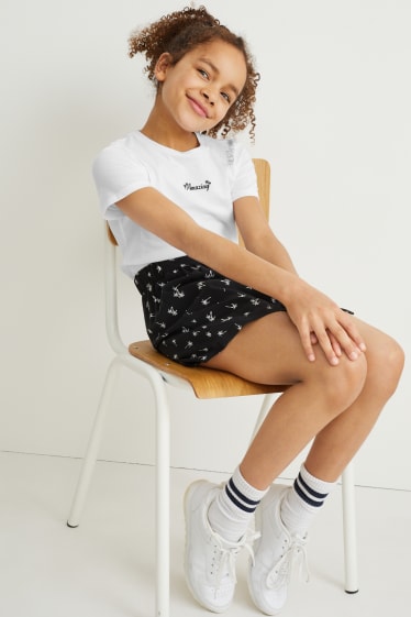 Kinderen - Set - T-shirt, rok en scrunchie - 3-delig - wit