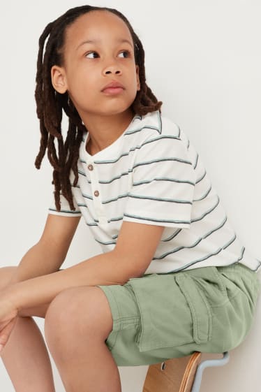 Children Boys - Cargo shorts - green