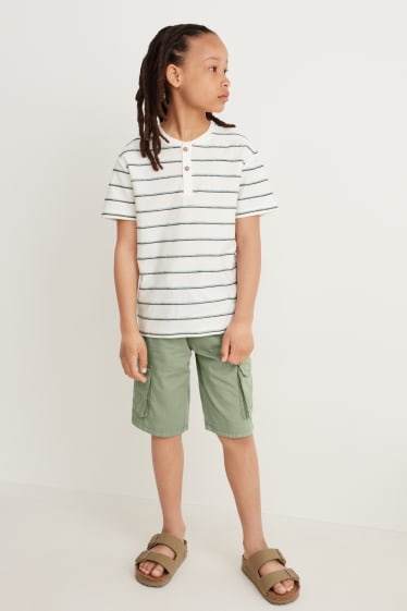 Children Boys - Cargo shorts - green