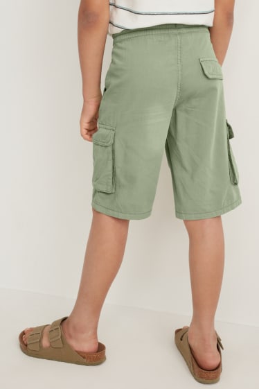 Children Boys - Cargo shorts - green