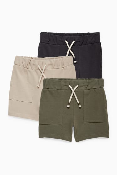 Bébés - Lot de 3 - shorts pour bébé - bleu foncé