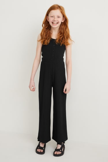 Kinder - Jumpsuit - schwarz