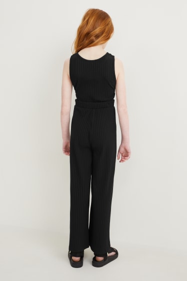 Kinder - Jumpsuit - schwarz