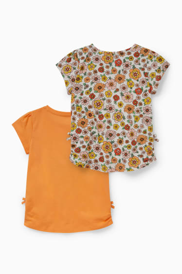 Kinder - Multipack 2er - Kurzarmshirt - orange