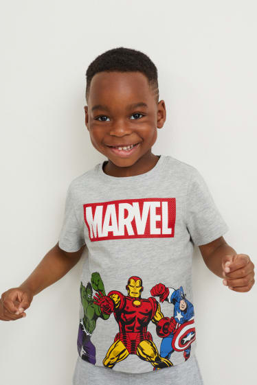 Kinderen - Marvel - T-shirt - licht grijs-mix