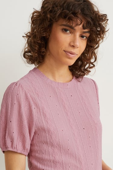 Dona - Samarreta de màniga curta - rosa fosc