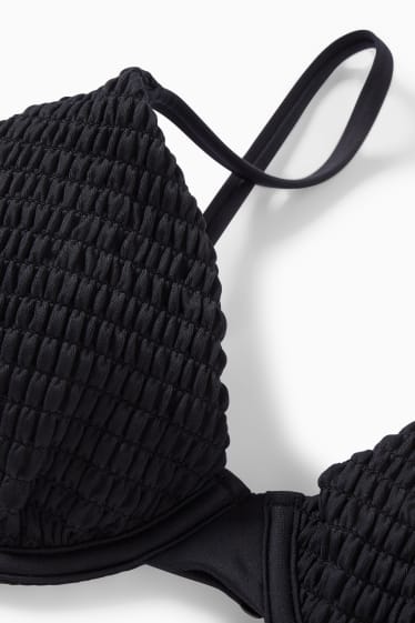 Kobiety - Góra od bikini z fiszbinami - wyściełana - LYCRA® XTRA LIFE™ - czarny