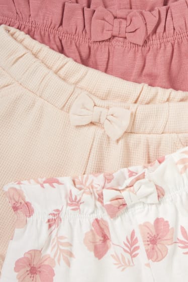 Bébés filles - Lot de 3 - shorts bébé - rose