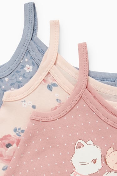 Neonate - Confezione da 3 - body neonati - rosa