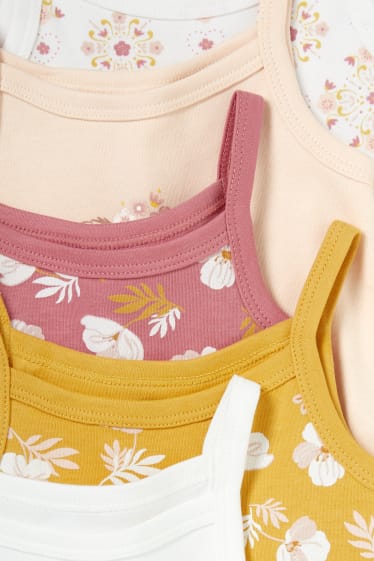 Bébés filles - Lot de 5 - bodys pour bébé - blanc crème