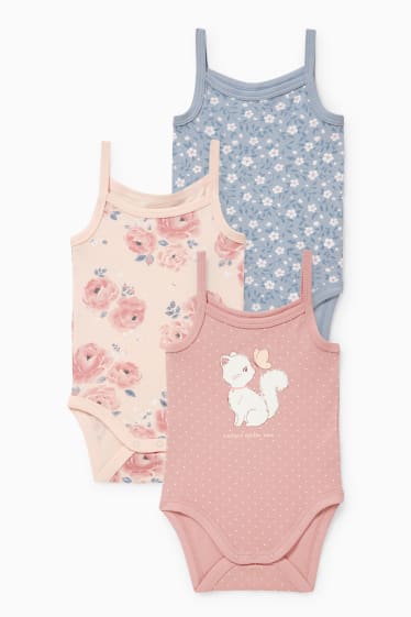 Neonate - Confezione da 3 - body neonati - rosa