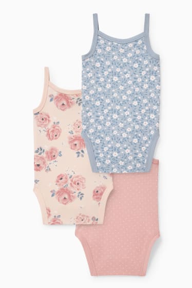 Neonate - Confezione da 3 - body neonati - rosa