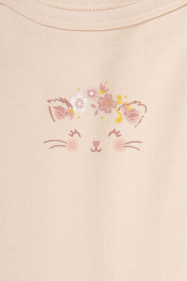 Bébés filles - Lot de 5 - bodys pour bébé - blanc crème