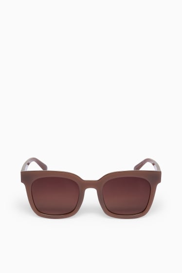 Damen - Sonnenbrille - braun