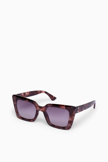Damen - Sonnenbrille - braun